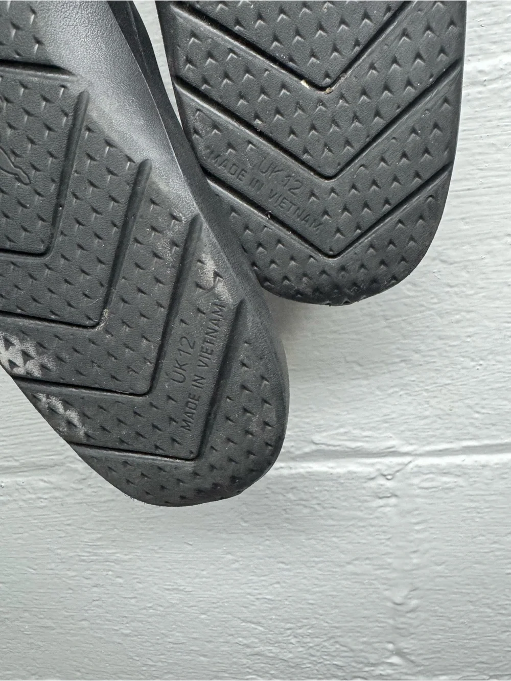 Puma Black Slide Sandals with White Logo